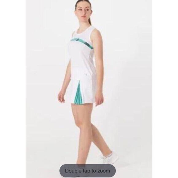 Cross Court L23 Giovanni Slit Skirt Size Small Tennis Skirt White NWT - Picture 4 of 9